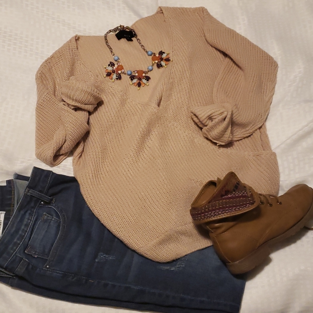 V-neck sweater